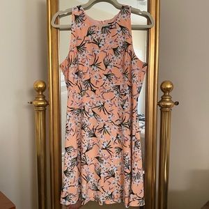 Pink Floral Banana Republic Dress